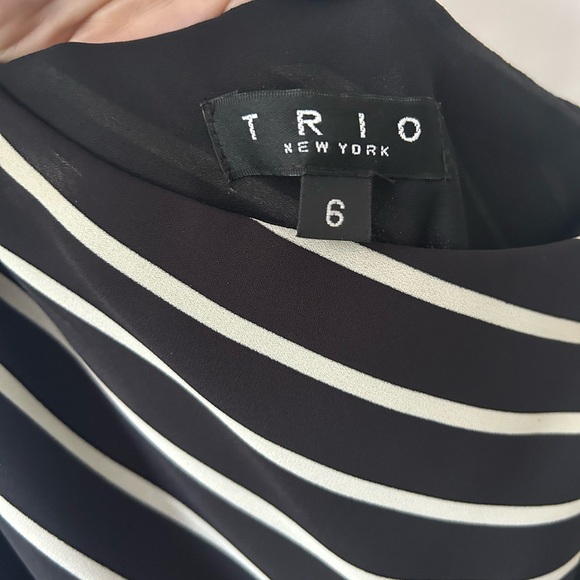Trio New York One Shoulder Black and White Dress - Picture 3 of 5